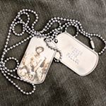 Honor The Fallen Dog Tag with Engraved Photo of WWII Soldier (Instagram)