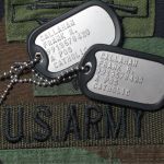 US Army Dog Tags with Army Nametape
