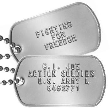 Classic G.I. Joe Dog Tags