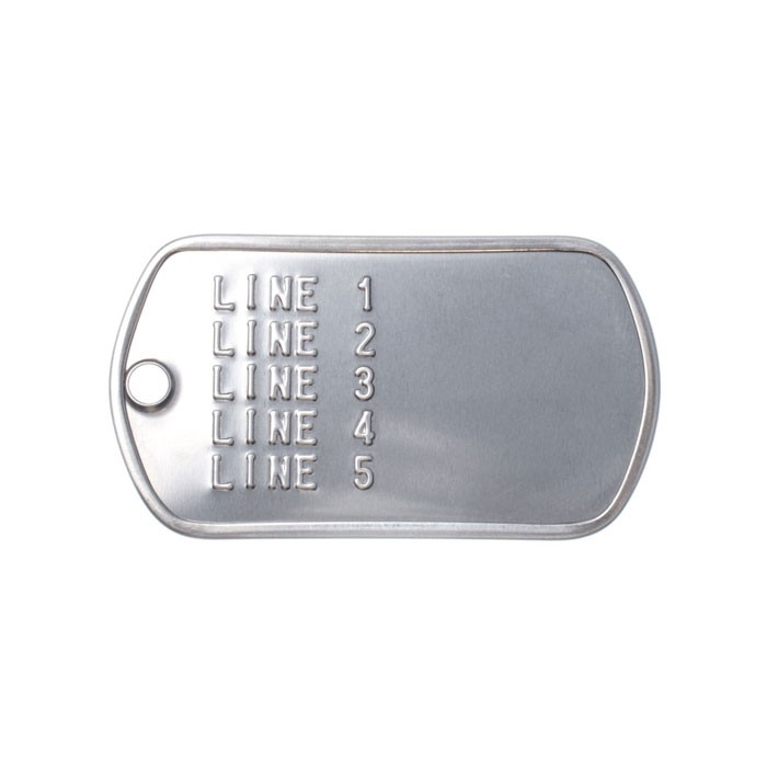 Write Your Own Personalized Dog Tag Necklace - Black Stainless Steel