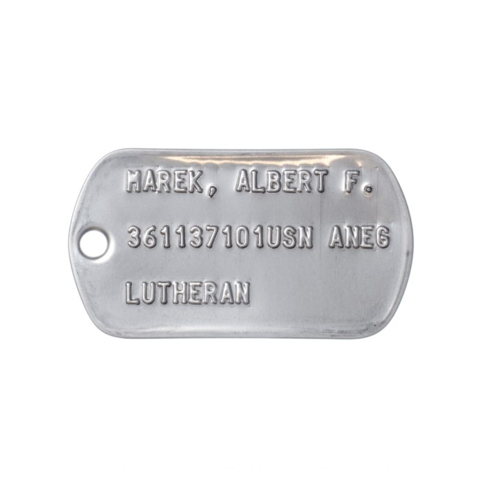 2-hole Blank Dog Tags Stainless Steel Military Spec Shiny Matte