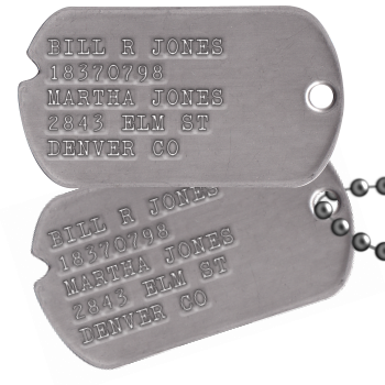 Custom Name Stainless Steel Dog ID Tags Dog Tags with Ball Chain