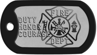 customizable firefighter dog tags