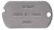 Juno D-Day Dog Tag - D-DAY  JUNE 6, 1944  JUNO   