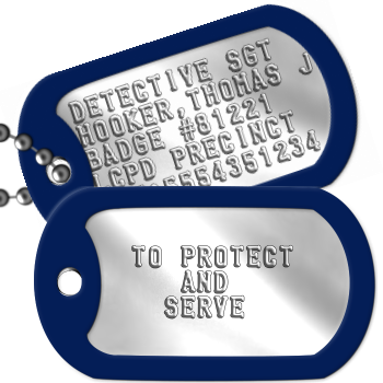 Police officer shop dog tags