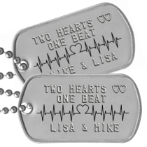 matching dog tags for couples