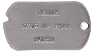 Sword D-Day Dog Tag - D-DAY  JUNE 6, 1944  SWORD   